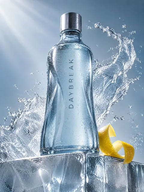 Una campagna in blu ghiaccio