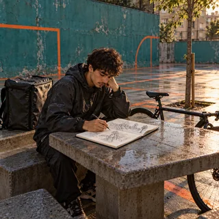 Papel y cemento