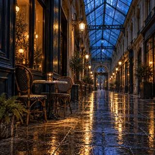 Pluie sur les verrières